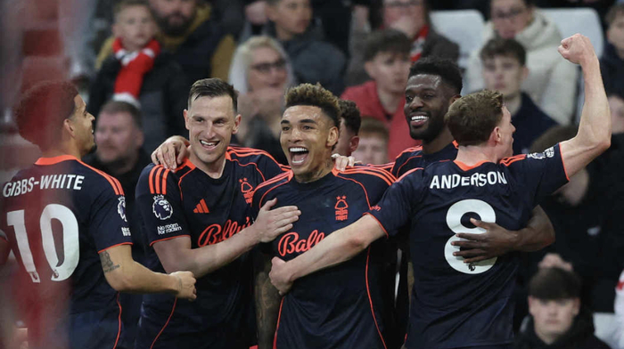 诺丁汉森林5球大胜桑德兰，积分超越热刺8分
